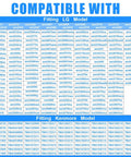 Washer Drain Pump Motor Replacement For LG And Kenmore Washers model compatibility chart with various LG Kenmore models