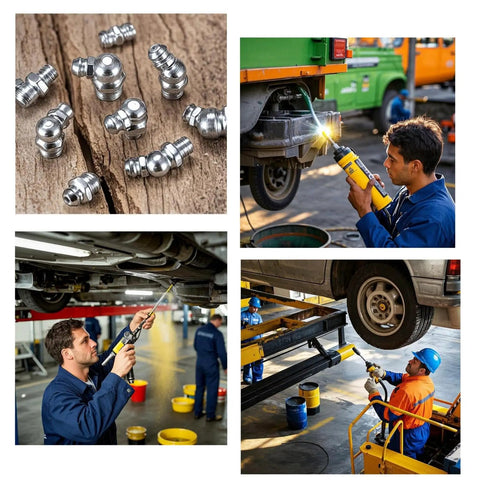 Pro Grade 140 Piece Grease Fittings Kit Featuring 1/4 Inch And 1/8 Inch Zerk Fittings Plus M6 And M8 Sizes for automotive use