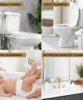 Handheld Bidet Sprayer Kit For Toilet And Cloth Diaper Sprayer Set, Stainless Steel shown for hygiene and cleaning uses