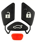 Uncut Blank Key Blade Case Shell With Button Pad For 2007 2012 Mitsubishi Eclipse Lancer Galant Keyless Entry Remote Replacement Outer Cover