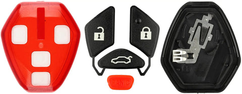 Uncut Blank Key Blade Case Shell With Button Pad For 2007 2012 Mitsubishi Eclipse Lancer Galant Keyless Entry Remote Replacement Outer Cover