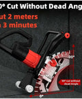 16 Inch Electric Concrete Ring Saw With 8900w Brushless Motor And Water Fed Dust Control For Smooth Core Cutting Up To 118 Inch Depth 90° cut feature