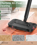 2 In 1 Steam Cleaner And Handheld Mop With 37 Slick Attachments For Spotless Hardwood Tile Floors Kitchen Bath And Cars Easy Setup Heavy 2500 Watt Output on wood and tile floors.