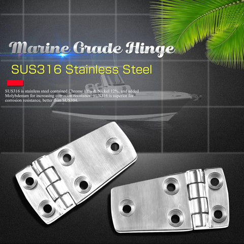 Dead Simple Install Marine Grade 316 Stainless Steel Heavy Duty Door Hinges Built Like A Dream For Boats Decks And Garages Featuring No Sweat Saltwater Corrosion Resistance In A Pro Pair