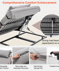 Heavy Duty Electric Lifting Backrest Recliner With 300 Lb Capacity Smooth Motor Tilts mechanism and adjustable pillow detail.