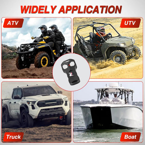 Beefy 3500 Lb ATV UTV Winch With 12V DC Motor Synthetic Rope Wireless Remote Wired Switch Fairlead And Mounting Plate Waterproof Portable Tow Winch For Jeeps Trucks Trailers And Off Road Adventures on ATV, UTV, truck, and boat