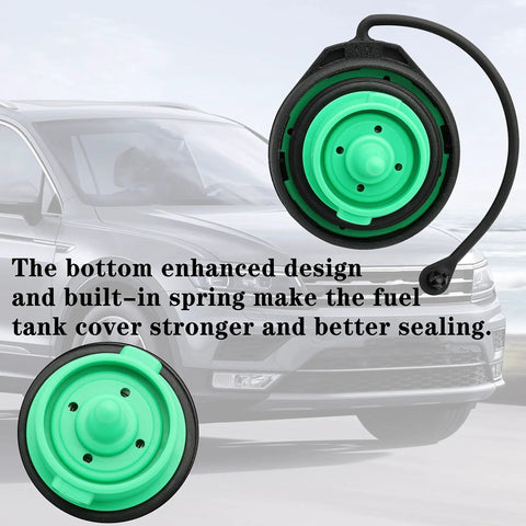 Volkswagen Gas Cap Replacement For 2006 To 2018 VW Models Including Passat Tiguan Eos CC And More Fully Sealed Fuel Tank Cap