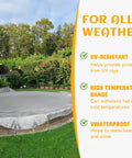 Heavy Duty Tough As Nails Waterproof Tarp 10x12 Ft All Weather Outdoor Tarp With Grommets And Reinforced Edges 12 Mil Thick covering round structure