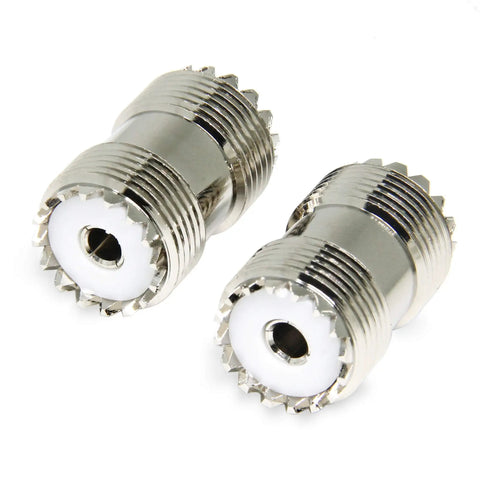 UHF Female To Female Coaxial Adapter Coupler 5 Pack For PL259 Barrel Connectors CB And Ham Radio Antenna Gear SWR Meter