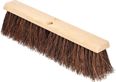 Kickass Heavy Duty Street Sweep With Sturdy Natural Palmyra Bristles 18 Inch Wide Professional Floor Cleaner for outdoor use