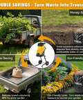 Image showing the Upgraded 3-Blade Electric Wood Chipper With 15 Amp Motor Cuts Branches Up To 1.8 Inches, highlighting its benefits.
