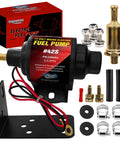 Gasoline Electric Inline Fuel Pump 12V Universal Five Sixteenth Inch Inlet Outlet Low Pressure 2 To 3.5 PSI 28 GPH
