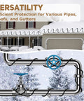 Self Regulating Heating Cable Kit Pre Assembled For Roof Deicing And Pipe Freeze Protection 75 Foot Length 120 Volt ETL And UL