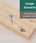 No 8 Pocket Hole Screws One And One Quarter Inch Pack Of 100 Self Tapping Square Drive Wood Screws in wooden board