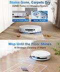 Deebot T50 Pro Omni Robot Vacuum And Mop Built For Busy Homes No Fuss Cleaning With 3.19 Inch Ultra Slim Body 15000Pa Suction