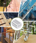 100 Pcs M2 Aluminum Crimp Sleeves For Wire Rope Ends Double Barrel Ferrules Easy Install Loop Crimps Protective Wire Rope End Caps For Heavy Duty Applications used on wire rope loops
