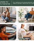 Various usage scenarios of Tufted Corduroy Recliner Seat Cushion For Seniors And Adults High Density Foam 20x20x4 Inches.