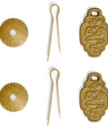 Brass Buddha Scepter Cabinet Pulls 2.4 Inch Set Of 2 For Furniture And Cabinetry Architectural Interior Design Hardware