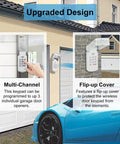Garage Door Opener Keypad Replacement For Intellicode And DIP Switch Openers, Wireless Keyless Entry next to garage