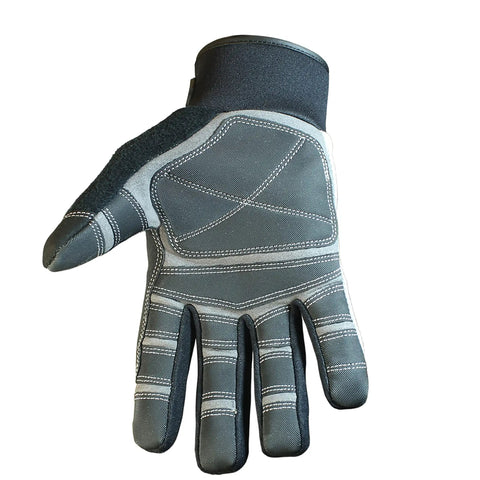 General Utility Kevlar Lined Work Gloves, Cut Resistant, Extra Large, palm view showing grip and stitching detail.