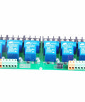 Beefy Eight Channel Relay Module With Optocoupler Isolation For PLC Automation And Industrial Control 12V DC Coil High
