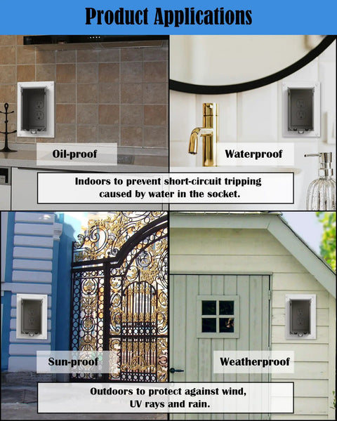 Rock Solid Type 3R Weatherproof Electrical Enclosure Cover For Wet Locations Vertical Clear Insulated Lid Replacement Gear usage in oilproof, waterproof, sunproof, and weatherproof applications.