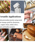 Chinese Zodiac Pattern Metal Stamping Set With Steel Stamps For Jewelry Leather Wood And DIY Carving Projects Rooster Design