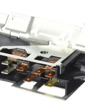 Ignition Starter Switch US105T for Vehicle Specific Fit shown at an angle with durable connectors in black and metallic finish