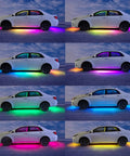 Underglow LED Kit With RGB IC Dream Color Chasing 213 Scene Modes Music Sync Via App Or Remote High Brightness Neon Car Lights