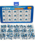 15 Value Potentiometer Assortment Kit With 300 Handy 6mm Variable Resistors From 100 Ohm To 2M Ohm In A Clear Plastic Box For Electronics Prototyping And DIY Projects.