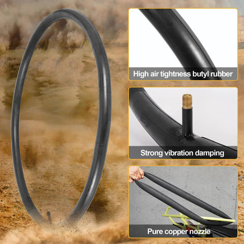 Set Of 2 24x1 3/8 Wheelchair Tires And Tubes For 21 Inch Rims Puncture Resistant Folding Street Bike Tire Sets 37-540 details