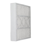 Side view of 20x25x5 MERV 13 air filter for allergies dust pet dander and smoke, universal fit 4-inch slot, compatible with Lennox systems.