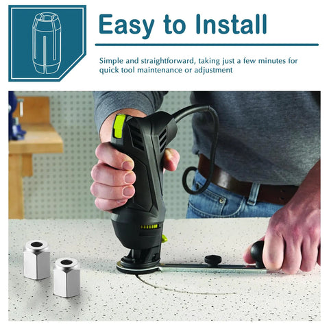 2 Pack Replacement Nut Kit For CN1 Drywall Cut Out Tools And Spiral Saws, easy installation demonstration