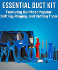 Pro Grade Heavy Duty 14-Piece Fiber Optic Duct Kit With Precision Tube Cutters And Versatile Tools; toolkit with various ducting tools