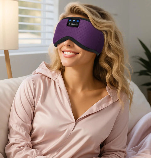 Bluetooth Sleep Mask With Built In Sleep Headphones For Travel Napping And Night Shifts All Night Comfort Ultra Soft