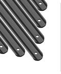 Aluminum Solid Deck Balusters 32.25 In Long, 1 In Wide, 0.2 In Thick Grooved Matte Black, 48 Pack For Staircase Railing