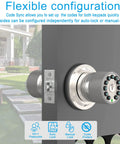 Two Sided Keypad Door Knob With Dual Cylinders For Easy No Fuss Keyless Entry And Secure Two Way Access On Exterior Or Interior Doors