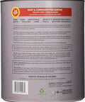 All Metal Rust Inhibitor And Undercoating For Trucks Cars Mowers Snow Blowers Tractors And Buses Long Lasting Lanolin Based Solvent Free Lubricant That Prevents Rust And Protects Moving Parts canister label