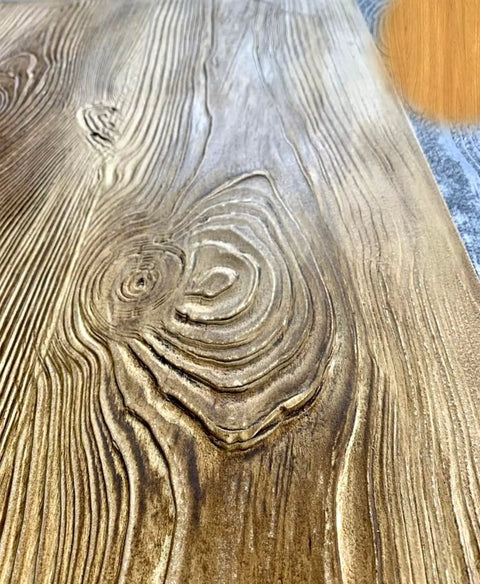 Wooden plank with stone texture made by Concrete Texture Stamp Polyurethane Mat For Printing On Cement Boards And Wooden Planks Easy To Use Premium Australian Polyurethane No Release Grease Needed Unique Design For Pro Looking Finishes