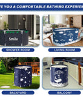 Foldable Portable Bathtub For Small Bathrooms And Shower Stalls Eco Friendly Soaking Tub With Thermal Foam Keeps Water Warm
