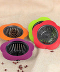 Colorful Silicone Kitchen Sink Strainers Set Of 4 With Large 4.5 Inch Wide Rim No Fuss Rustproof And Easy To Clean Multicolor