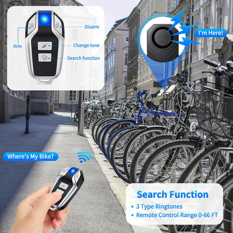 Ridiculously Loud 113dB Vibration Anti Theft Alarm With Remote For Electric Bikes Motorcycles Golf Carts Trailers And More Waterproof Home Security Sensor For Doors Mailboxes And Garage remote and bike alarm set