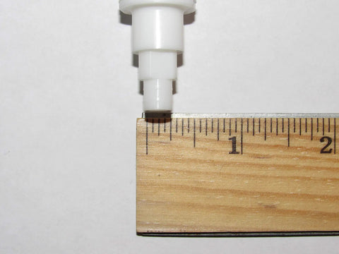 Genuine Part Pump Assembly For Soap And Lotion Dispenser Plastic Construction Unfinished Finish with ruler for size reference
