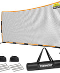 16x10 Ft Backstop Net For Baseball Soccer Basketball And Lacrosse All Sport Backyard Practice Net with Ground Stakes and Sandbags