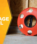 Heavy Duty Cord Storage Wheel Holds 125 Feet Of 16/3 Or 110 Feet Of 14/3 Cord Tangle Free Design in workshop