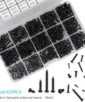 625 Piece Self Tapping Wood Screw Kit With 14 Sizes M2 M3 M4 Phillips Pan Head For Wood Plastic And Soft Metal Carbon Steel
