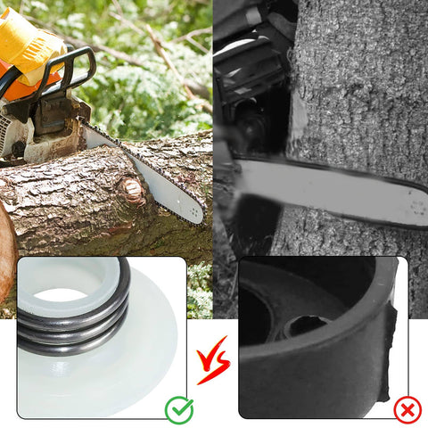 Chainsaw cutting log with oil pump piston plunger shaft lever worm gear kit for Husqvarna and Jonsered series repair