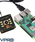 48MP Autofocus USB Camera Module With Light For Machine Vision Ultra HD 8000x6000 Pixels visible next to circuit board