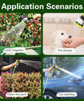 All In One Retractable Garden Hose Reel Kit With 45 Plus 5 Ft Extendable Hose, Ten Pattern Spray Nozzle application scenarios