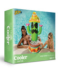 Forty Three Inch Inflatable Cactus Cooler With Sombrero Hat For Fiesta And Cinco De Mayo Party Supplies by poolside
